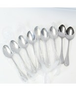 Wallace Downham Teaspoons 6 3/8&quot; 18/10 Lot of 9 Stainless - £53.97 GBP