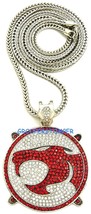 Thunder Cat New Metal Pendant With 36 Inch Long Franco Necklace - £31.96 GBP