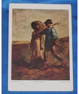 J.F. MILLET &quot; GOING TO WORK &quot; art postcard Colour Glasgow Art Gallery un... - $379.94 MXN