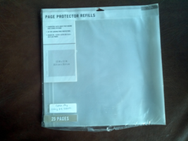 K &amp; COMPANY PAGE PROTECTOR REFILLS 12 X 12  ( OPEN PKG )  - $13.00