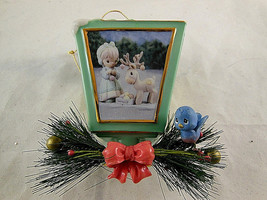 Precious Moments Lamplights Merry CHRISTMAS Deer ORNAMENT 2002 Bradford Editions - $13.85