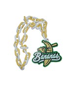 Savannah Bananas Baseball Fan Rally Hype Chain Necklace Pendant 90 Day G... - $1,723.69 MXN