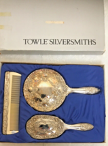 Towle Silversmiths 3 Piece Dresser Set Vintage - £25.63 GBP