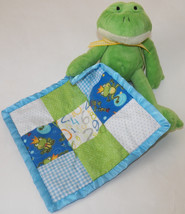 Frog Plush With Attached Blanket Baby Security Lovey Little Prince Toys ... - $14.80