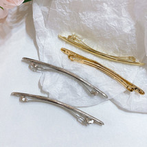 SH Golden Long Strip Barrettes Metal Irregular Shape Hair Clip Hair Accessories  - £3.57 GBP