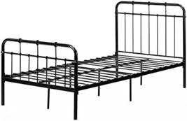 South Shore Cotton Candy Metal Complete Bed-Twin-Black - £168.65 GBP