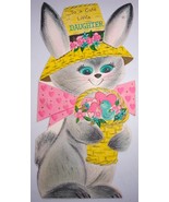 Vtg Slim Jims Hallmark To A Cute Daughter Bunny Embossed Valentine Card ... - $6.77 CAD