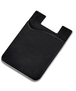 Stick-On Adhesive Silicone Cell Phone Card Holder BLACK - $144.37 MXN