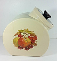McCoy Pottery Fruit Cookie Jar 9in Vintage Tilt Canister Harvest Festiva... - £31.46 GBP