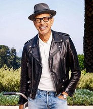 Jeff Goldblum Jurassic World Dominion Black Leather Jacket - $149.99