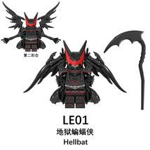 Super Heroes Hellbat Black Building Block Block Minifigure  - £7.16 GBP