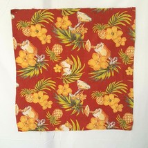 Material Aloha Multicolor floral 1 piece  20 7/8 x 21 7/8 in Crafts Quilt Sewing - £4.07 GBP