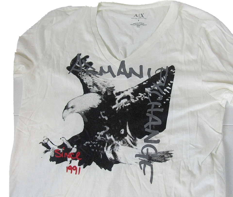 A/X  ARMANI EXCHANGE Eagle T-Shirt  Size Slim Fit Small  Logo - $15.72