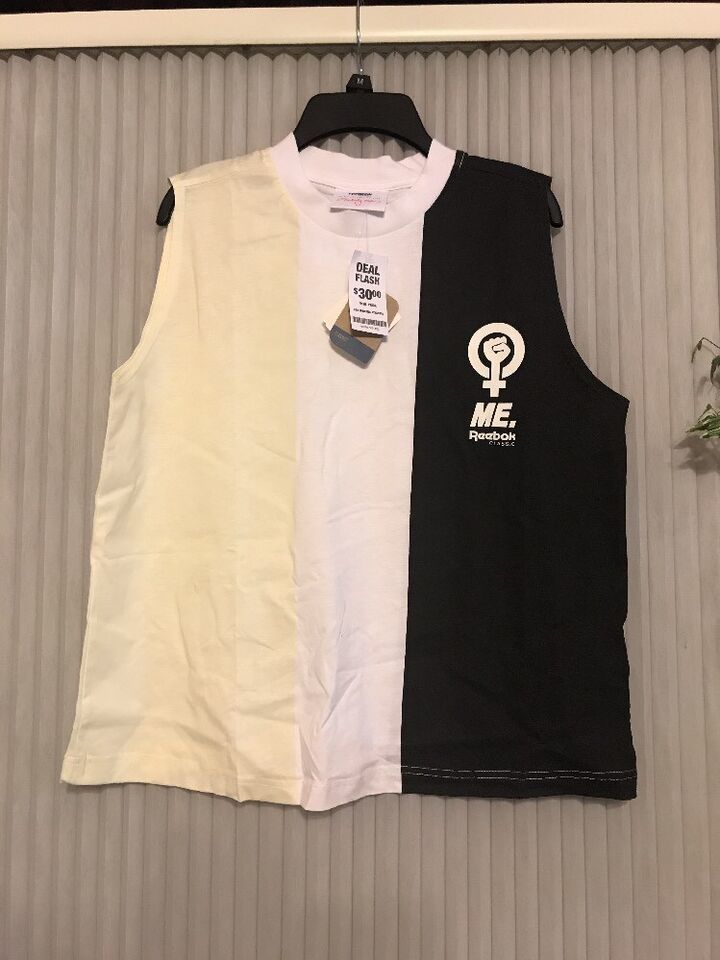 Reebok Classic Melody Ehsane ME. Yellow White Black Tri Color Muscle Tank M