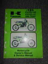 1980 Kawasaki KX250-A6 KX420-A1 Uni-Trak Service Réparation Shop Owners ... - $24.95
