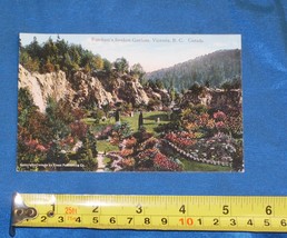  Vintage  Butchart Sunken Gardens Victoria B.C. Canada Color Postcard Unposted  - £5.52 GBP