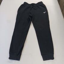 Reebok Men's Black Drawstring Cotton Blend Jogger Sweatpants Size Medium... - $22.76