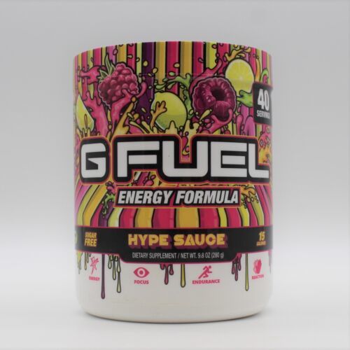 Primary image for G Fuel Energy Formula Focus Endurance Reaction HYPE SAUCE TUB 40 Servings