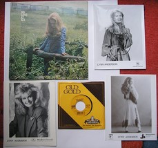 LYNN ANDERSON VINTAGE 5 PC COLLECTION LP PLUS PICTURE 45 RPM ROSE GARDEN - $69.50