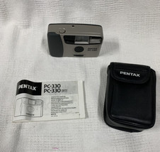 Pentax PC-330 Film Camera Point And Shoot With Case and Paperwork - $23.20