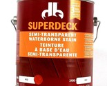 1 Can Superdeck 3.72 L Semi Transparent Waterborne Stain 2400 Red - $29.99