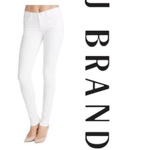 J Brand Women&#39;s White High-Rise Stretch Skinny Jeans Denim Pants Size 28 - £67.10 GBP