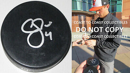 Cam Fowler Anaheim Ducks USA gold signed autographed Hockey Puck COA exact proof - £50.61 GBP
