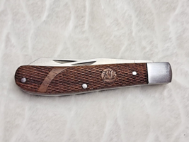 Winchester Trapper Pocket Knife Stainless Blades Brown Wood Handle 4660514A - $29.99
