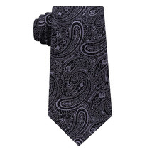 Michael Kors Black Gray Medium Paisley Silk Tie - £19.97 GBP
