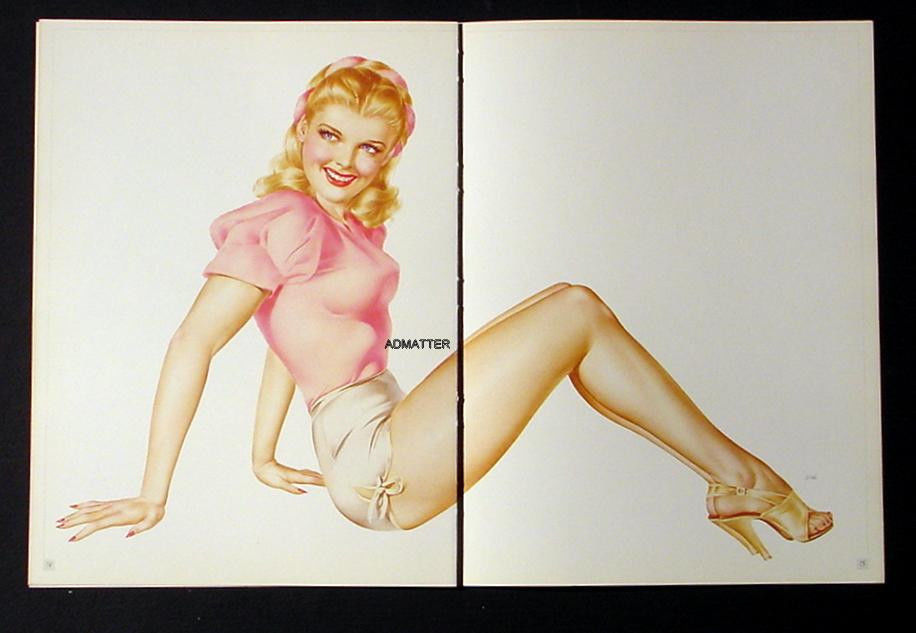 VARGAS LOT 5 SMOKIN HOT PIN-UP GIRL CENTERFOLD POSTERS OF 1945 ESQUIRE PAINTINGS - $28.91