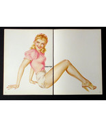VARGAS LOT 5 SMOKIN HOT PIN-UP GIRL CENTERFOLD POSTERS OF 1945 ESQUIRE P... - €25,10 EUR
