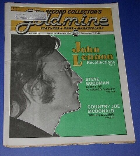 John Lennon Goldmine Magazine Vintage 1984 Steve Goodman Country Joe McD... - $49.99