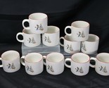 Farberware Holiday Snowman Cardinal Cups Christmas Mugs Lot of 11 - £30.82 GBP