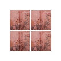 Pink Distressed Art Coasters - $35.00