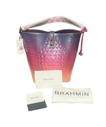 Brahmin Bucket Bag Shira Horizon Ombre Melbourne Crocodile Leather Dustb... - €179,30 EUR