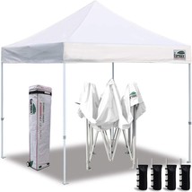 Eurmax USA 10&#39;x10&#39; Ez Pop Up Canopy Tent Commercial Instant Canopies with Heavy - £171.63 GBP