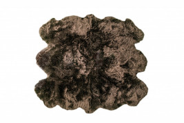 5' X 6' Chocolate Wool Sheepskin Handmade Area Rug - €415,09 EUR