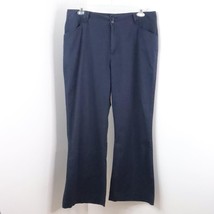 White Stag Women&#39;s 18 Stretch Navy Blue Cotton Straight Wide Leg Trouser Pants - £7.11 GBP