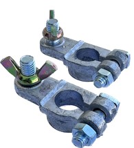 1 pair Marine Battery Zinc Alloy Clamps Plated Terminal Connector End w/... - $10.99