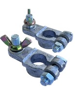 1 pair Marine Battery Zinc Alloy Clamps Plated Terminal Connector End w/... - $10.99