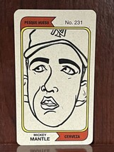 Mickey Mantle Marque A El Ganador #231 Test Card Mesque Hueso Cerveza - $14.24