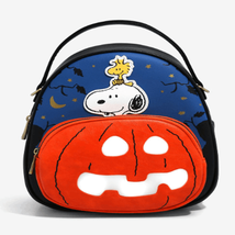 Peanuts Snoopy &amp; Woodstock The Great Pumpkin Convertible Light-Up Backpack - £54.99 GBP