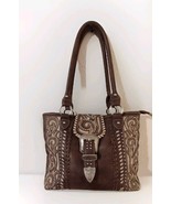 Montana West Concealed Carry Western  Leather Purse  Handbag Brown (Pre-... - $593.60 MXN