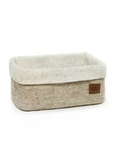 Ugg Jade Cove Felted Wool Basket Beige 100% Sheep Wool Medium Free Shipping! New - £40.38 GBP