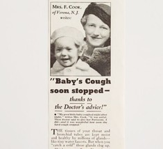 1934 Pertussin Cough Syrup Advertisement Medical Ephemera Chemist  - £12.01 GBP