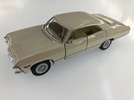 New 5&quot; Chevy 1967 Chevrolet Impala Diecast Model Toy Car 1:43 Cream USA ... - £14.31 GBP