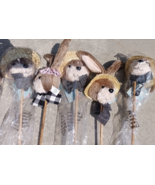 Lot of 12 Bunny Rabbit 28&quot; on Stick Garden Tea Party Birthday Baby Showe... - $37.89 CAD