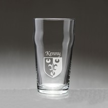 Kenny Irish Coat of Arms Pub Glasses - Set of 4 (Sand Etched) - £54.17 GBP