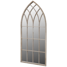 Antique Retro Style Outdoor Indoor Garden Patio Gothic Arch Mirror Iron ... - £111.42 GBP+