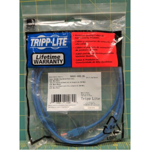 Tripp Lite N001-005-PU EATON TRIPP LITE SERIES CAT5E 350 MHZ SNAGLESS MO... - $20.58